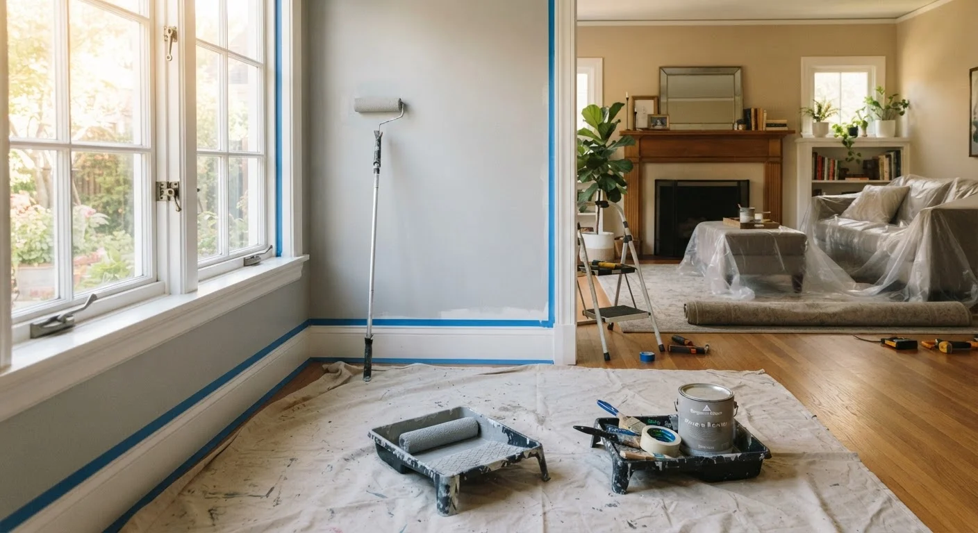 Painting Your Own Walls: What Actually Saves Money and What Does Not