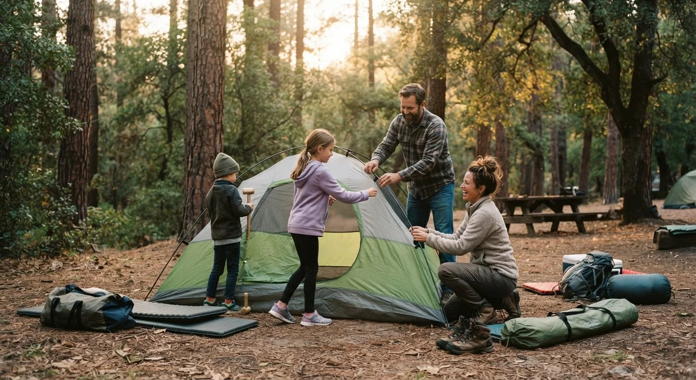 Your First Family Camping Trip: Gear, Sites, and Realistic Expectations